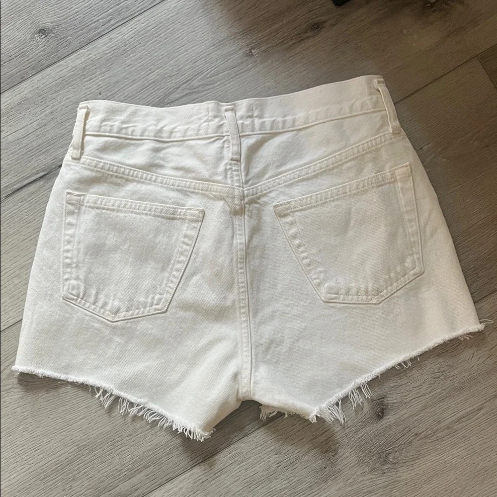 Agolde White Jean Shorts - Picture 3 of 3